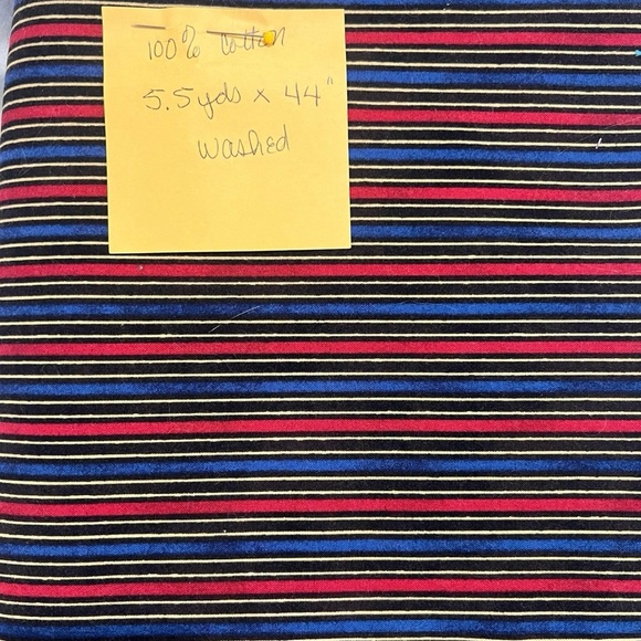 Striped Fabric 5 + yards - Picture 3 of 3